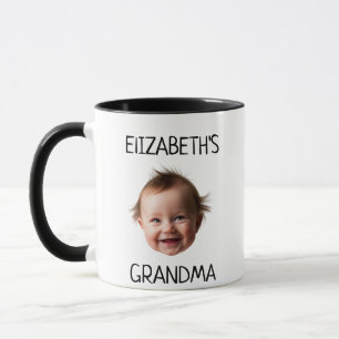 Personlig Cute Baby Ansikte Photo Mamma Pappa föde Mugg