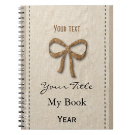 Personlig Cute Baby Girly Girl Guld Bow Anteckningsbok Med Spiral