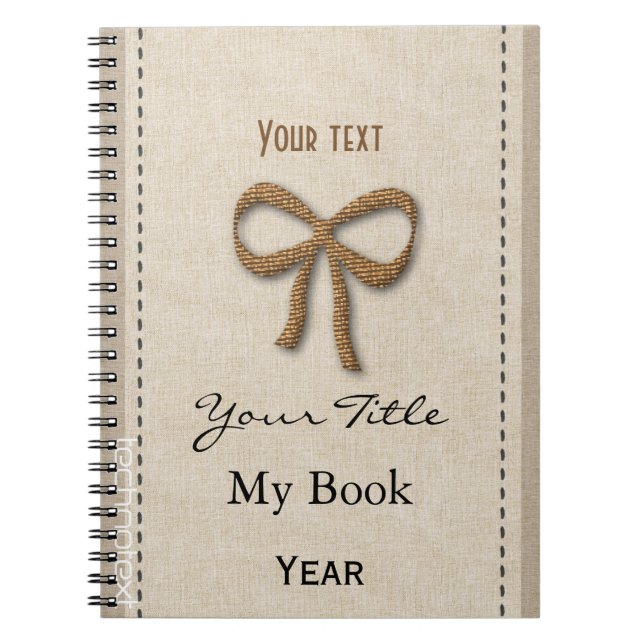 Personlig Cute Baby Girly Girl Guld Bow Anteckningsbok Med Spiral (Framsidan)