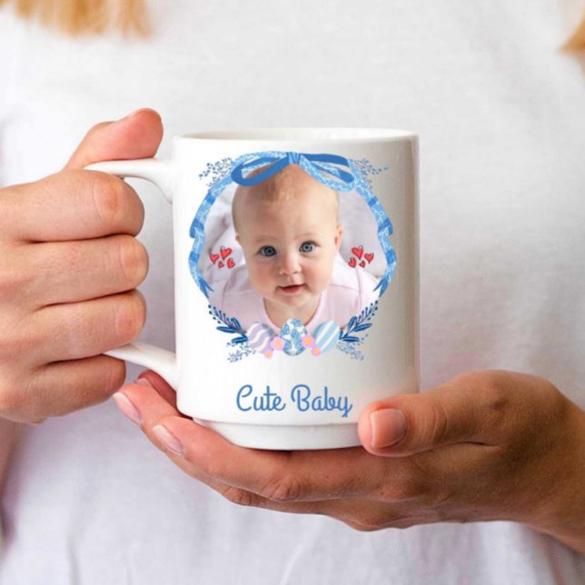 Personlig Cute Baby | Modern | Kaffemugg (Skapare uppladdad)