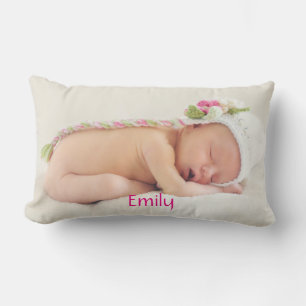 Personlig Cute Baby Photo Lumbarkudde