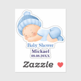 Personlig Cute Baby Shower Klistermärken