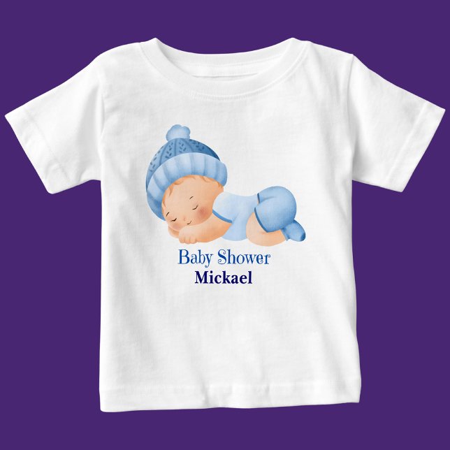 Personlig Cute Baby Shower T Shirt (Skapare uppladdad)