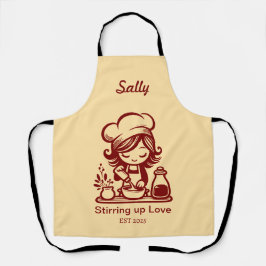 Personlig Cute Baking Apron for Women