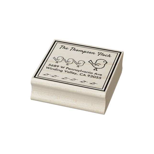 Personlig Cute Birds Stämpel (Stämpel)