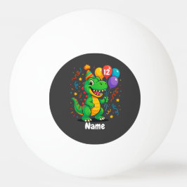 Personlig Cute Birthday Dino Kids Pingisboll