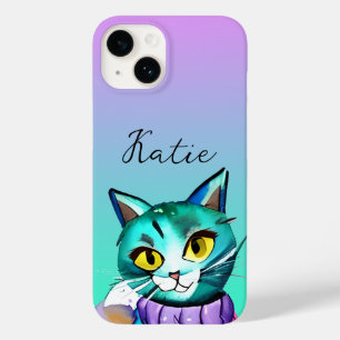 Personlig Cute Blue Kattunge