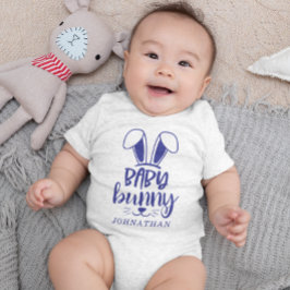 Personlig Cute Boy Baby Bunny Påsk T Shirt