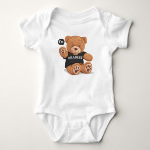 Personlig Cute Boy Bear T Shirt