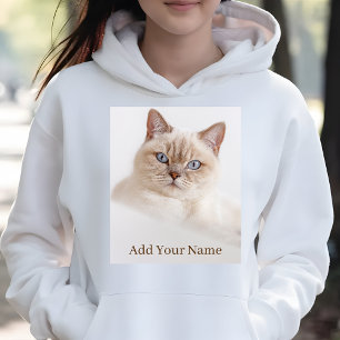 Personlig Cute Cat Pet Photo Funny Valentine T Shirt