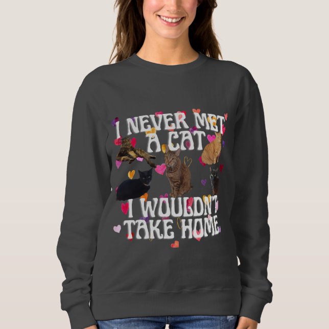 Personlig Cute Cat T Shirt (Framsida)