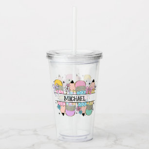 Personlig Cute Colorful Pencil - Back to school Take Away Mugg