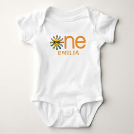 Personlig Cute Colorful Sunshine 1:a födelsedagen T Shirt