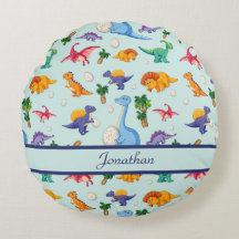 Personlig Cute Dinosaurs Blue Boy Baby