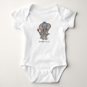 Personlig Cute Elephant och Baby T Shirt