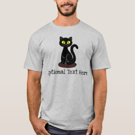 Personlig Cute eller Funny Black Cat T Shirt