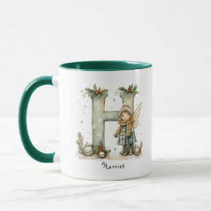Personlig Cute Fairy-julgåva Mugg