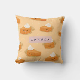 Personlig Cute Fall Pumpkin Paj Whisted Cream Kudde