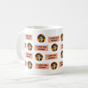 Personlig Cute Family Ansikte 5-foton Kaffemugg