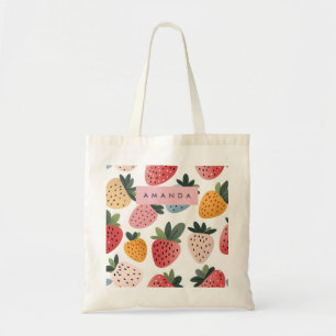 Personlig Cute Fruit Strawberry Mönster Tygkasse