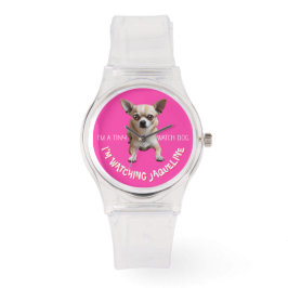 Personlig Cute Funny Chihuahua Watch Hund Watch Armbandsur