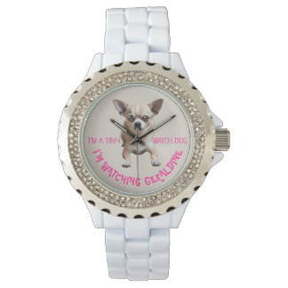 Personlig Cute Funny Chihuahua Watch Hund Watch Armbandsur
