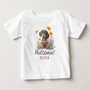 Personlig Cute Funny Dachshund Hund T Shirt
