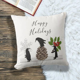 Personlig Cute Funny jul Penguin Kudde