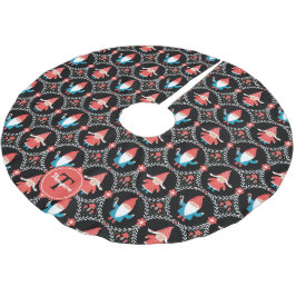 Personlig Cute Gnome jul Brushed Polyeste Julgransmatta Borstad Polyester