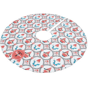 Personlig Cute Gnome-jul Julgransmatta Borstad Polyester