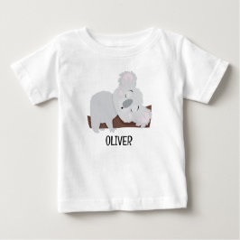 Personlig Cute Grått Koala Bear T Shirt