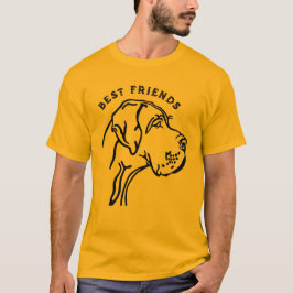Personlig Cute Great dane Teckning T Shirt