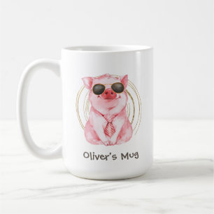 Personlig Cute Gris Coffee Mugg