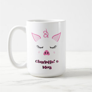 Personlig Cute Gris Kaffemugg