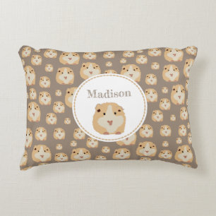 Personlig Cute Hamster Mönster Prydnadskudde