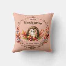 Personlig Cute Hedgehog Happy thanksgiving