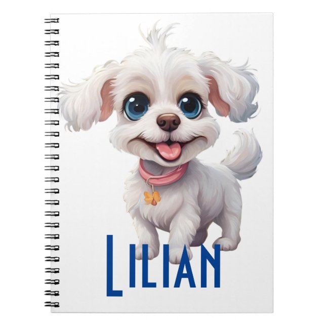 Personlig Cute Hund bärbar dator: Förtjusande Anteckningsbok (Framsidan)