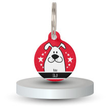 Personlig Cute Hund Doodle Design med QR-kod