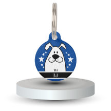Personlig Cute Hund Doodle Design med QR-kod