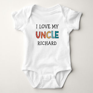 Personlig Cute I Kärlek Min farbror Farbror Retro T Shirt