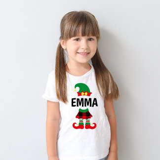 Personlig Cute Jul Elf T Shirt
