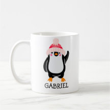 Personlig Cute jul Penguin in in Red Hat