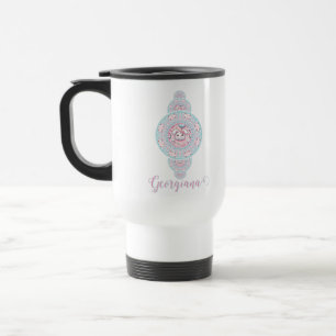Personlig Cute Kawaii Bunny Ornamental Mandala Resemugg