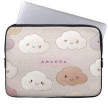 Personlig Cute Kawaii Pastel Smiling Clouds