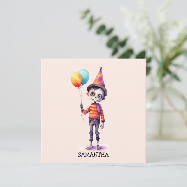 Personlig Cute Kid Zombie Halloween (Stående Fram)