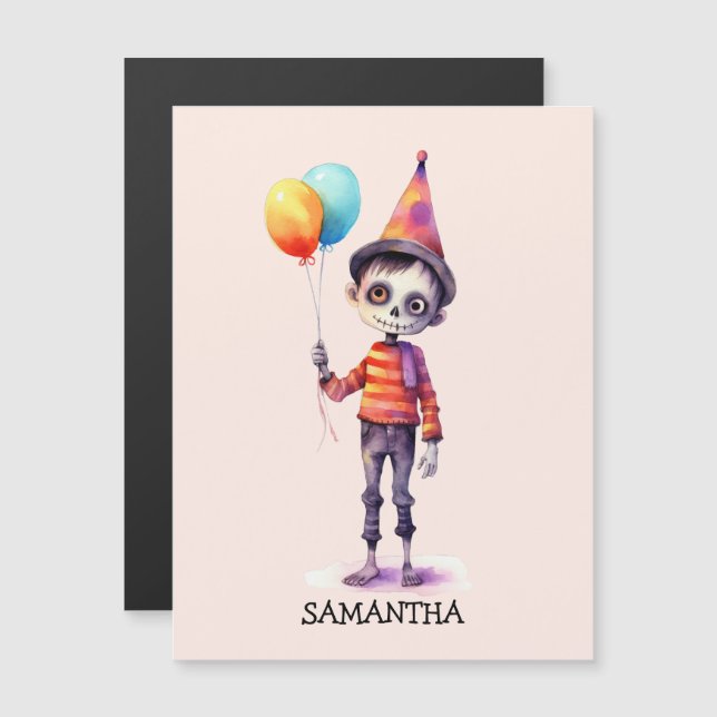 Personlig Cute Kid Zombie Halloween (Fram/baksida)