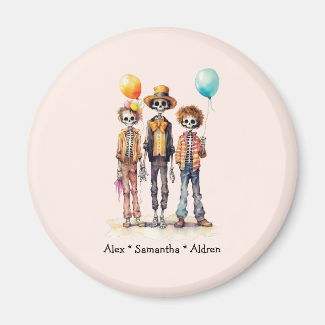 Personlig Cute Kid Zombie Halloween (10) Magnet (Framsidan)