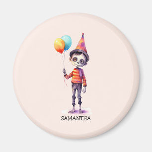 Personlig Cute Kid Zombie Halloween Magnet