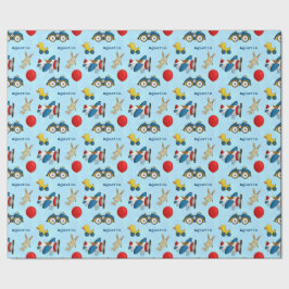 Personlig Cute Kids Leksak Mönster Presentpapper