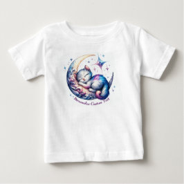 Personlig Cute Kitten Månar på en halv T Shirt
